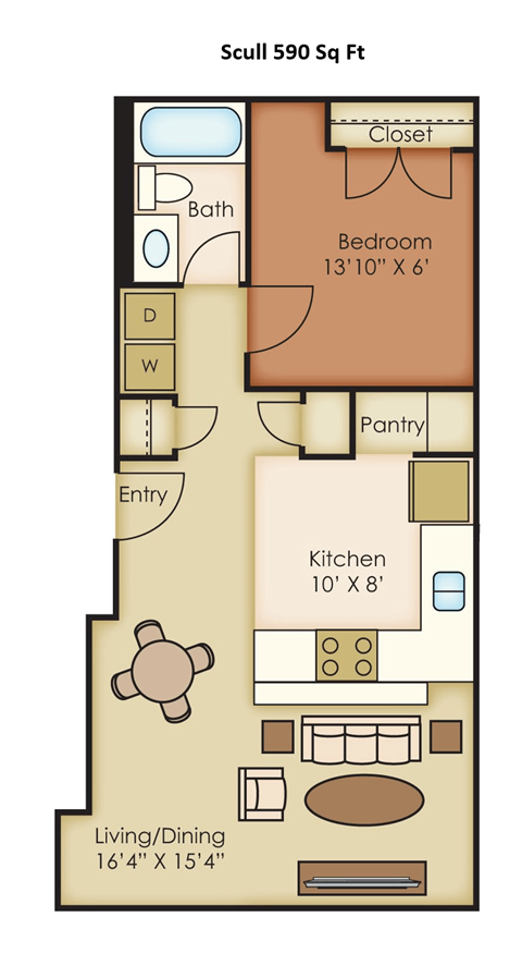 500 East Third Street 1-3 Beds Apartment for Rent - Photo Gallery 21